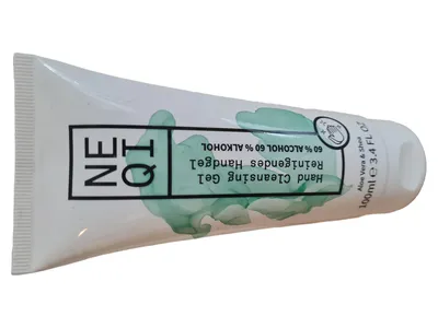 NEQI Hand Cleansing Gel Handdesinfektion Desinfektionsmittel Hygiene Weiß 100ml