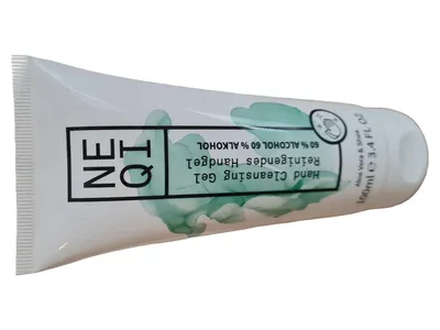 NEQI Hand Cleansing Gel Reinigendes Handgel 100ml 60% Alkohol Weiß