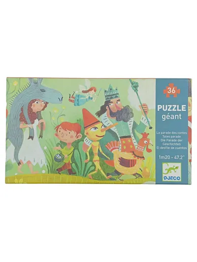 DJECO Puzzle géant Die Parade der Geschichten 36 Teile 1,20m Kinderpuzzle