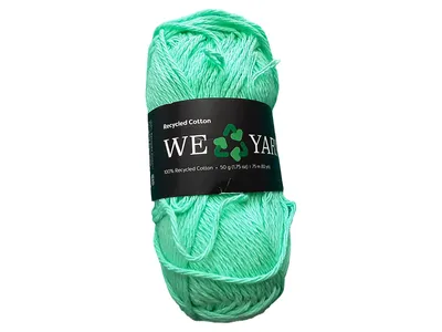 Hobbii WE YARN Recycled Cotton Strickgarn 50g Grün Baumwolle