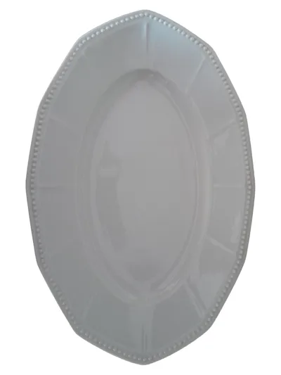 Hutschenreuther Selb Bavaria Ovaler Servierteller Weiß 39x25 cm Porzellan