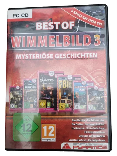 Software Pyramide Wimmelbild PC CD 6 Spiele Frankenstein FBI Paranormal