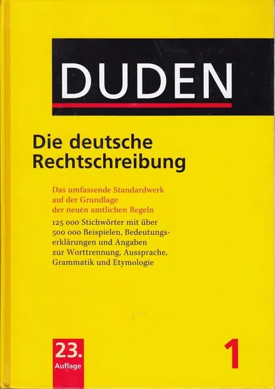 Duden Die deutsche Rechtschreibung 23. Auflage Wörterbuch Standardwerk