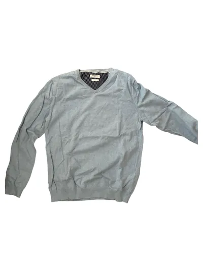 Keystone Herren Pullover Gr. 50/L Blau Casual Baumwolle