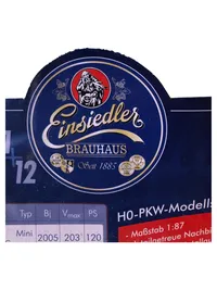 Einsiedler Brauhaus Modellauto Mini Cooper Z4 Cabrio HO 5cm Mehrfarbig 5