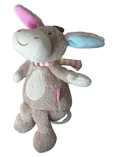 Fehn Baby Kuscheltier Esel Plüschtier Stofftier Schmusetier Braun