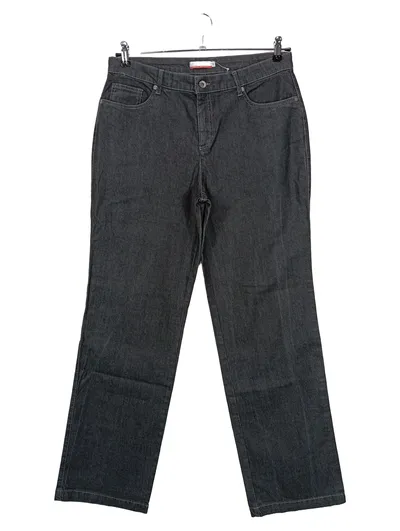ASCARI Damen Jeans Straight Leg Grau Gr. 42 Luna-S Baumwolle Casual