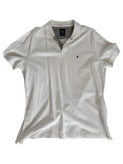 Jaggy Herren Poloshirt 3XL Weiß Baumwolle Casual