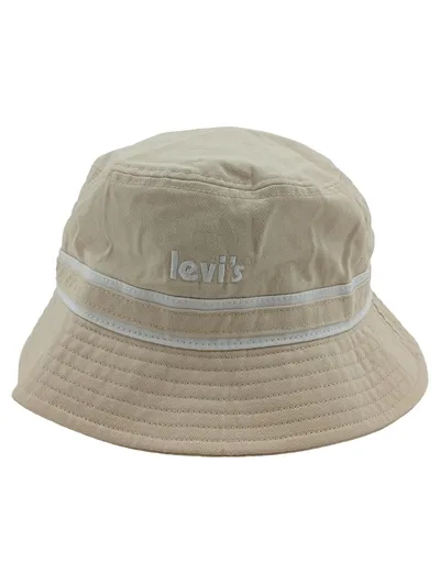 Levi's Bucket Hat Eimerhut Beige Baumwolle Unisex Gr. 58 Casual