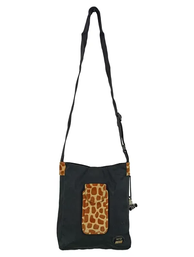 NICI Umhängetasche Damen Schwarz Tiermotive Wild Streetwear Bohemian 27x27cm