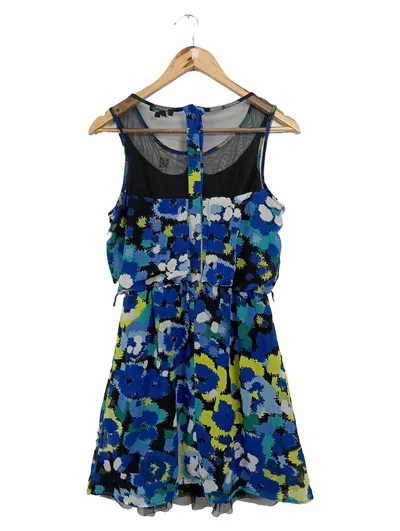 MY MICHELLE Sommerkleid Damen 38/M Mehrfarbig Blumenmuster Vintage Elegant