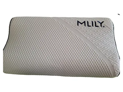 MLILY Komfortabel Kopfkissen 60x35 cm Beige Polyester Strukturmuster
