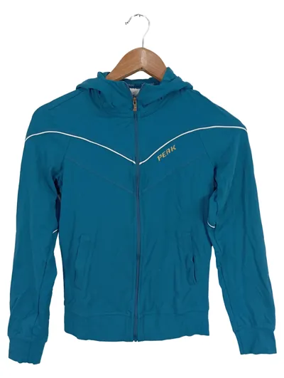 PEAK PERFORMANCE Damen Trainingsjacke Kapuzenjacke Gr. 34;XS Blau Sportlich