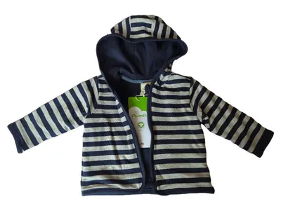 ALANA Kinder Sweatjacke Gr. 74 Gestreift Mehrfarbig Kapuze Baby Jacke