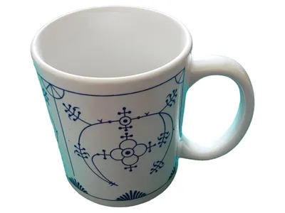 Ocean Line Kaffeetasse Indisch Blau Porzellan Weiß Klassisch R.Schröder Hamburg
