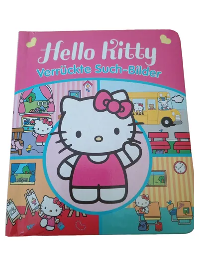 Hello Kitty Verrückte Such-Bilder Activity Buch Kinder Rosa Katze Papier
