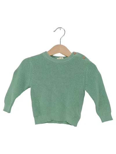 ALANA Baby Strickpullover Gr. 62 Grün Salbei Bio-Baumwolle NEU