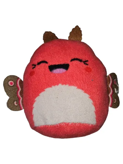 McDonald's Baby Kuscheltier Plüsch Monster Rot 9cm Stofftier Sammelfigur