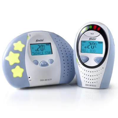 Alecto Babyfon DBX-88 ECO Blau DECT Full Eco Gegensprechfunktion Nachtlicht