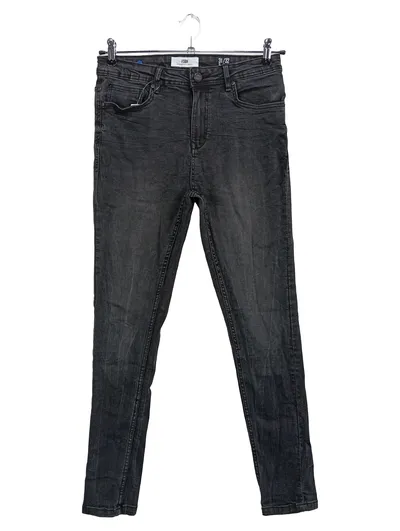 FSBN Damen Jeans Slim Fit W31/L32 Schwarz Casual Denim Hose Gr. 40