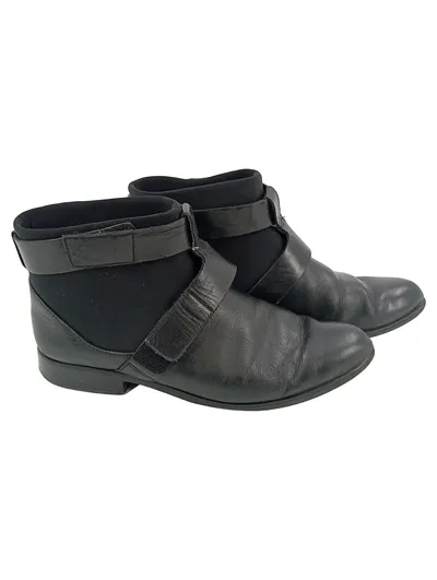 CLARKS Stiefelette Damen 37.5 Schwarz Leder Somerset Casual