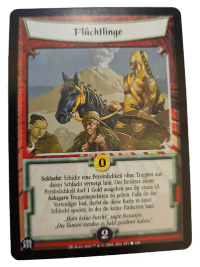 AEG Sammelkarte Flüchtlinge Legend of the Five Rings Mehrfarbig TCG