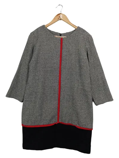 VILAGALLO Damen Businesskleid Kariert Gr. 38/M Elegant Büro Mehrfarbig