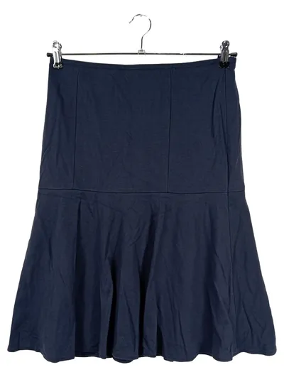 BASLER A-Linienrock Damen Gr. 38/M Blau Elegant Viskose Midirock