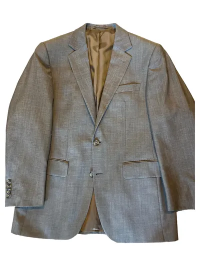 Atelier Torino Sakko Herren Gr. 48 Grau Business Jackett