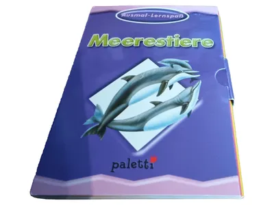 Paletti Activity Buch Meerestiere Ausmal-Lernspaß Delfine Kinder