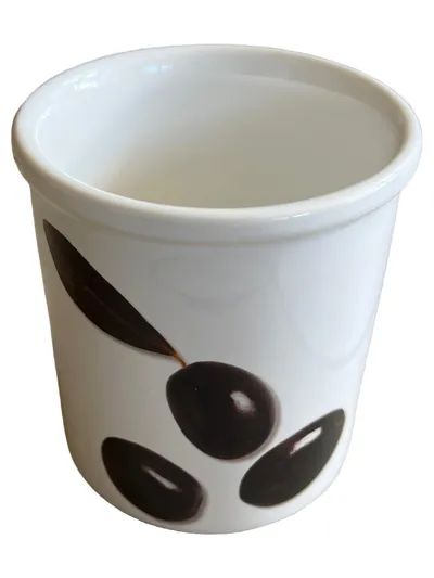 ASA Trattoria Kaffeetasse Oliven Design Weiß Keramik 250ml