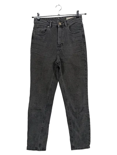 ASOS Damen Jeans Slim Fit Stretch Denim Hose Grau W26 L32