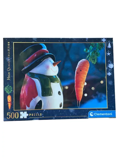 Clementoni Puzzle 500 Teile Schneemann mit Karotte High Quality Collection