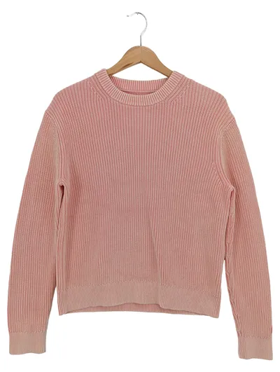 CALVIN KLEIN JEANS Damen Pullover Rosa Gr. 34/XS Casual Baumwolle