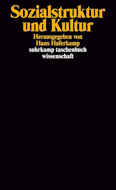 Haferkamp Sozialstruktur & Kultur Psychologie Fachbuch Suhrkamp TB