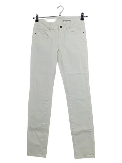 EDC by Esprit Damen Jeans Slim Fit Weiß Gr. 34 W26 Stretch Hose