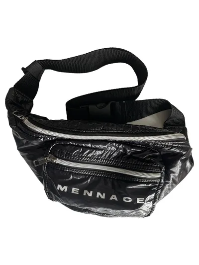 MENNACE Bauchtasche Herren Schwarz Streetwear Gürteltasche Hip Bag