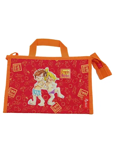 Sigikid Erwin und Rosi Kinder Schreibmappe Rot Orange Tasche