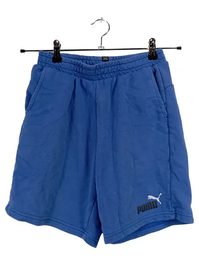 PUMA Sport Shorts Kinder Gr. 158 Blau Baumwolle Jogginghose