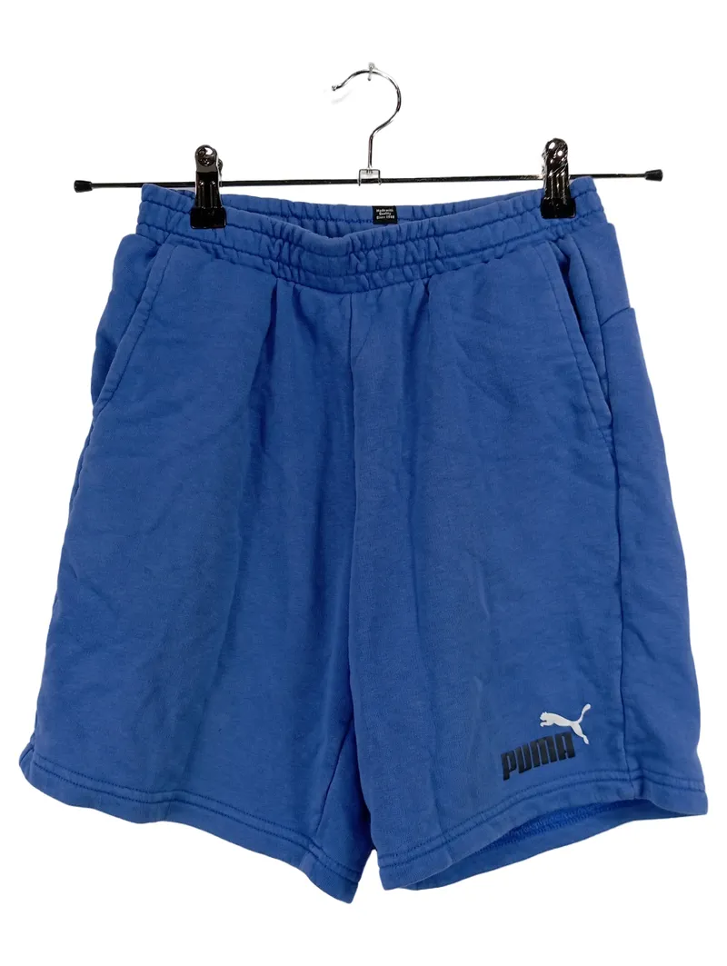 PUMA Sport Shorts Kinder Gr. 158 Blau Baumwolle Jogginghose 2