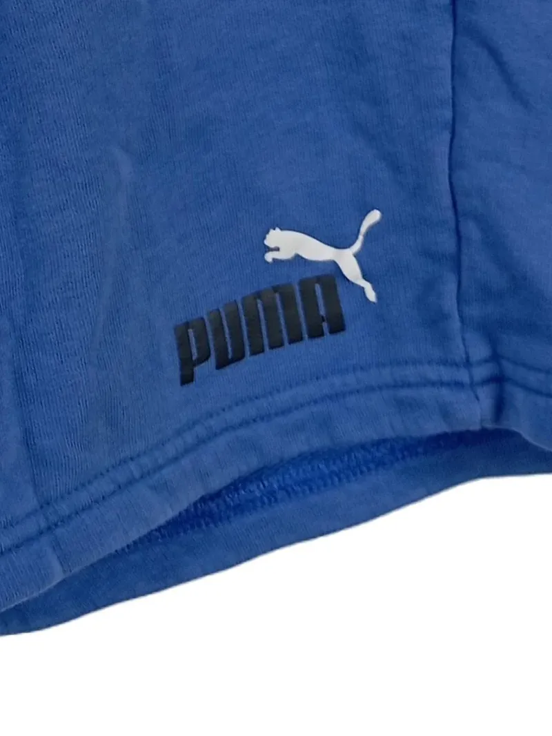 PUMA Sport Shorts Kinder Gr. 158 Blau Baumwolle Jogginghose 4