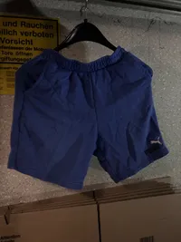 PUMA Sport Shorts Kinder Gr. 158 Blau Baumwolle Jogginghose 6