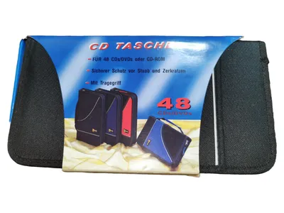 CD LAND CD Tasche für 48 CDs DVDs Medienaufbewahrung Schwarz