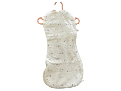 Perlimpinpin Babyschlafsack Gr. 56 Weiß Florales Muster Baby Schlafsack