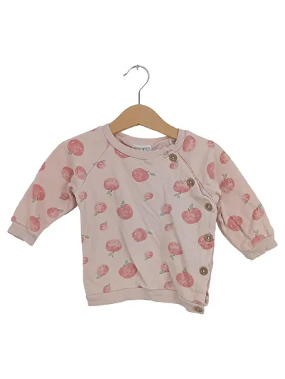 Rabbit + Bear Strickjacke Mädchen Gr. 86 Rosa Grafik Muster Langarm