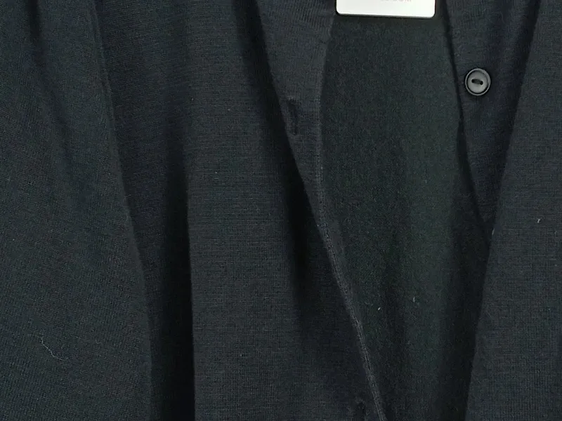 Essentials by Tchibo Damen Strickjacke Schwarz Gr. 40/42 Puffärmel Basic 3