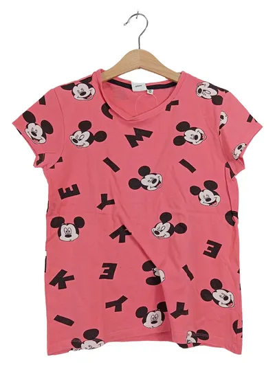 Disney Mickey Mouse T-Shirt Kinder Mädchen Gr. 152 Pink Kurzarm