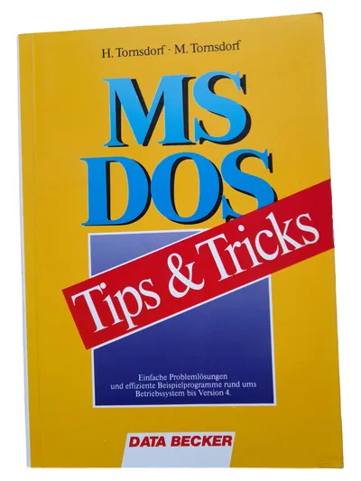 Data Becker MS DOS Tips & Tricks Hardcover Programmierung Grundlagen