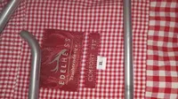 Edelheiss Trachtenhemd Herren Karohemd Rot Gr. 42/XL Langarm Stickerei Hirsch 3