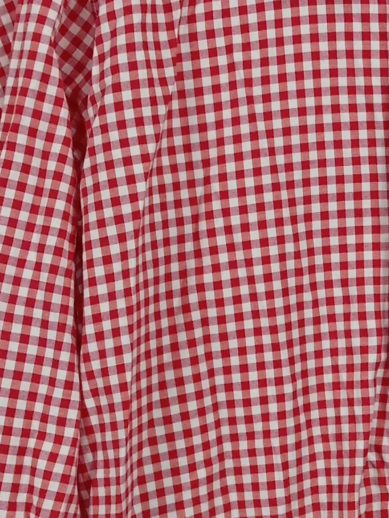 Edelheiss Trachtenhemd Herren Karohemd Rot Gr. 42/XL Langarm Stickerei Hirsch 6